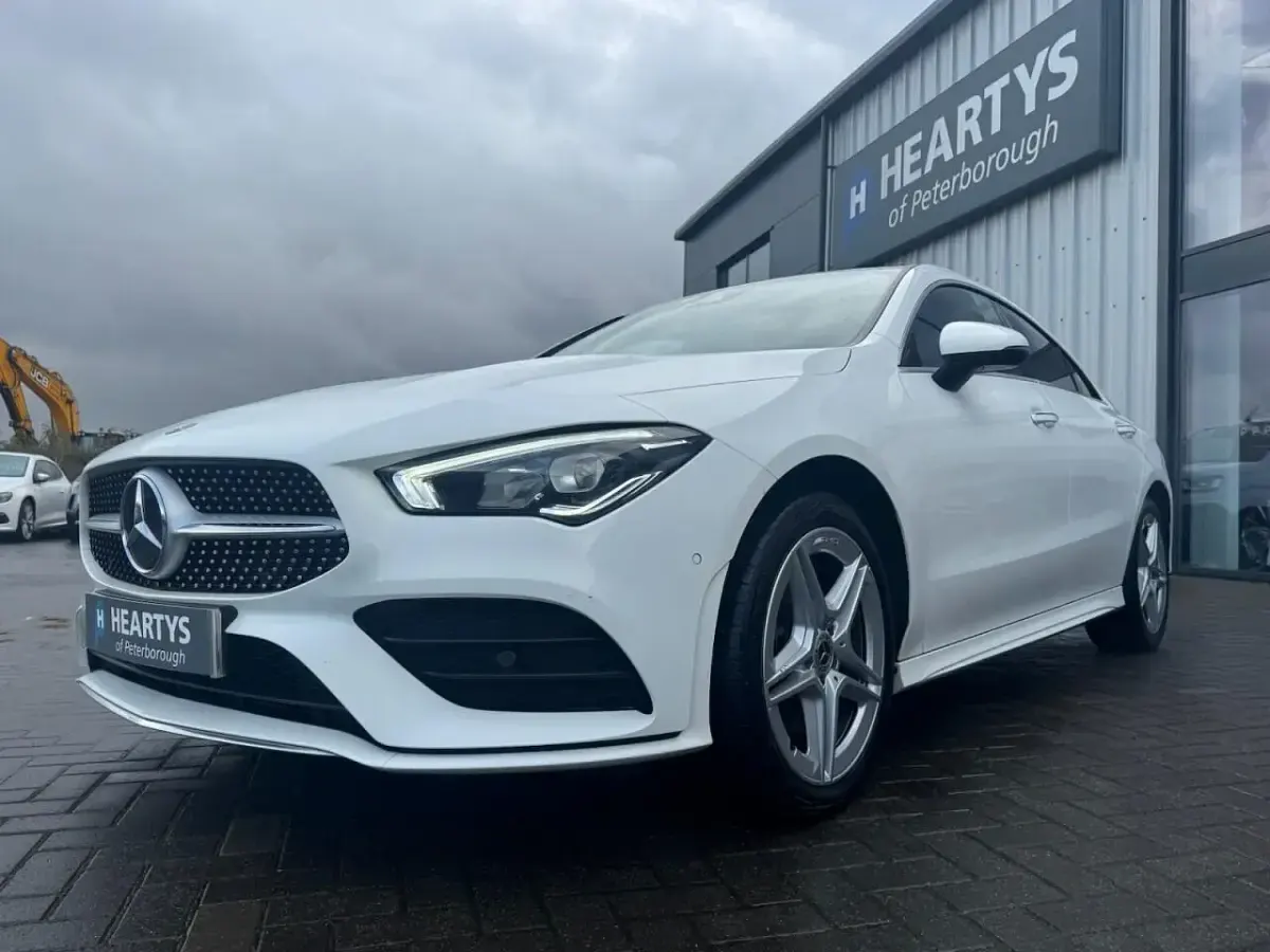 Used Mercedes CLA250e AMG Line Premium 218 HP (160 kW) 2021 White Coupe