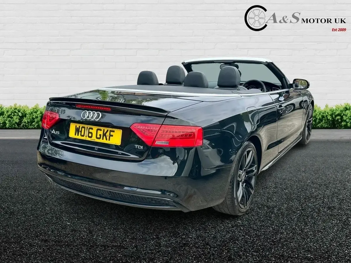 Begagnad Audi A5 Cabriolet S-Line 175 HK (128 kW) 2016 Svart Cab