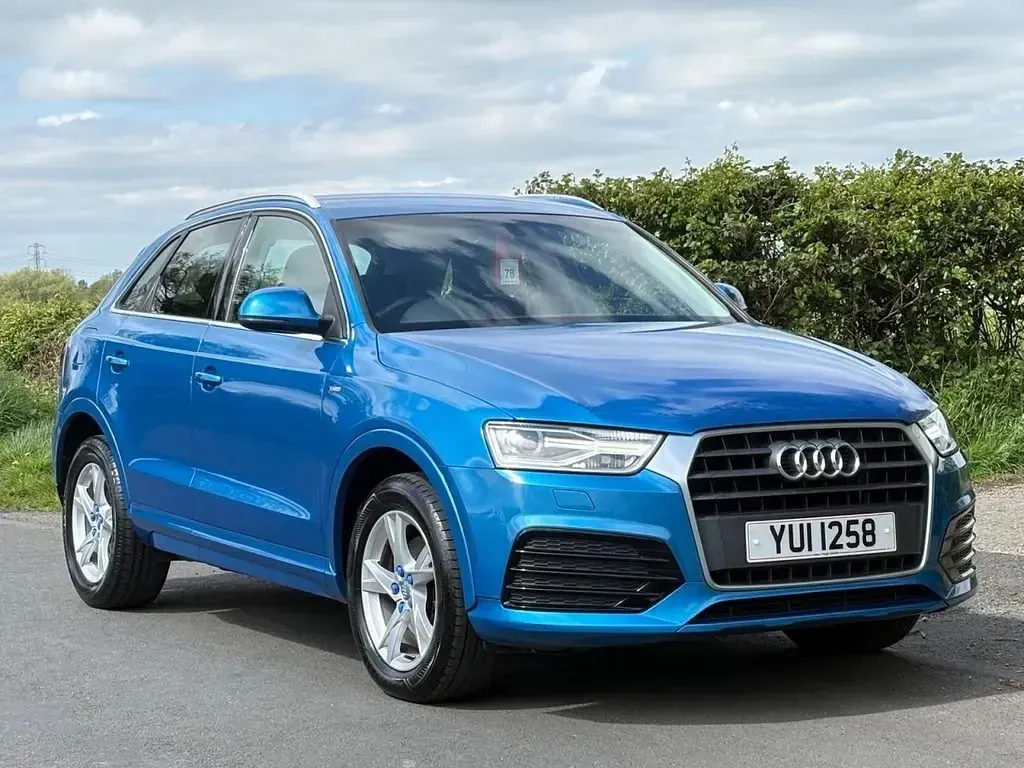 Begagnad Audi Q3 S-Line 184 HK (135 kW) 2018 Blå SUV