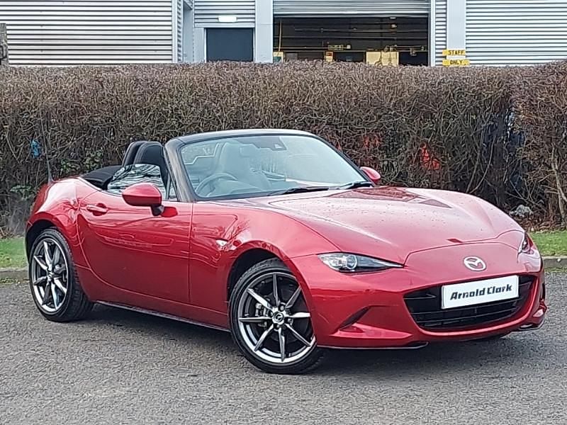 Red Used 2023 Mazda MX5 Exclusive-Line Cabriolet | £22,498 (Good price) - Image 1/4