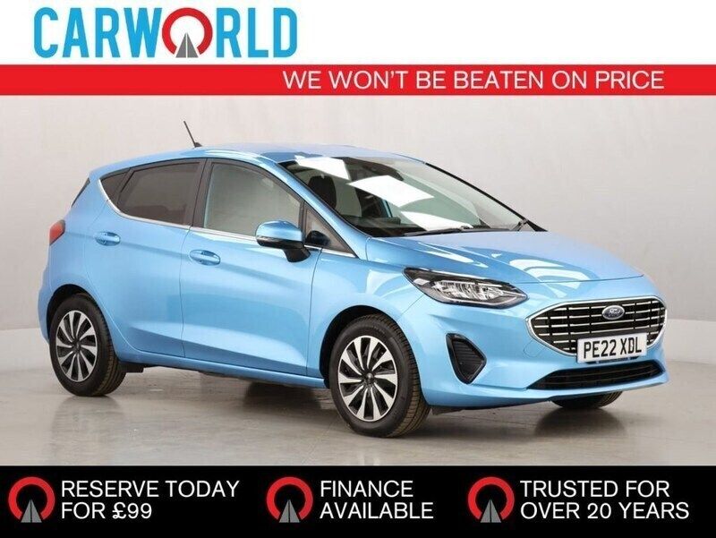 Blue Used 2022 Ford Fiesta Titanium Hatchback | £14,400 (Good price) - Image 1/3