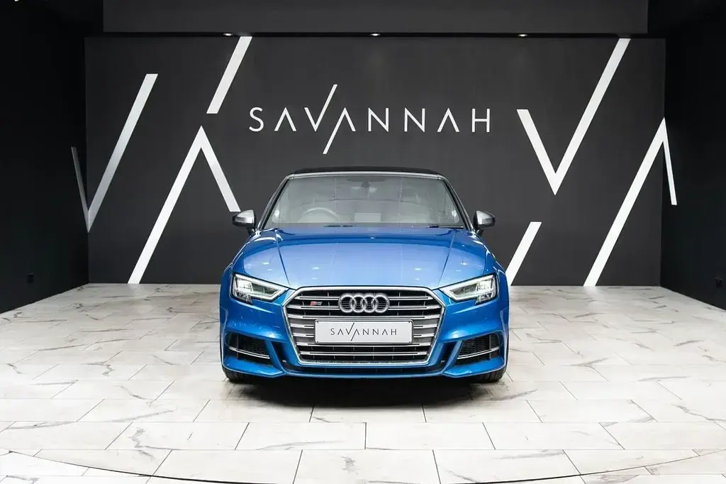Used Audi S3 Cabriolet Performance 300 HP (220 kW) 2018 Blue Cabriolet