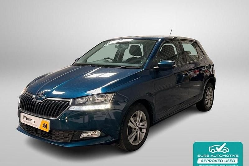 Used Skoda Fabia SE 95 HP (69 kW) 2021 Blue Hatchback