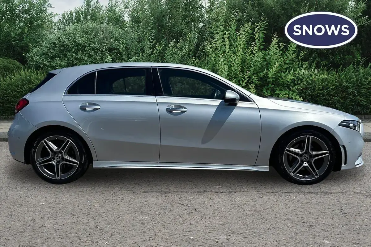 Used Mercedes A200 AMG line 163 HP (119 kW) 2019 Silver