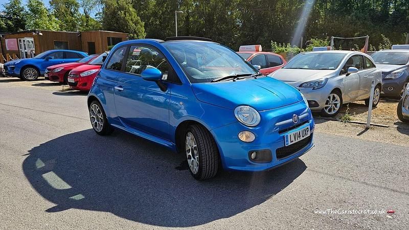 Blue Used 2014 Fiat 500C S Cabriolet | £4,295 (Fair price) - Image 1/4