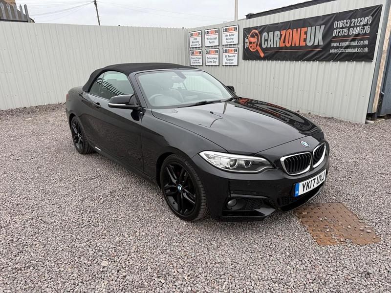Black Used 2017 BMW 225 M Sport Cabriolet | £11,450 (Fair price) - Image 1/4