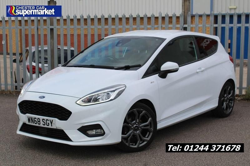 White Used 2018 Ford Fiesta ST-Line Hatchback | £8,350 (Fair price) - Image 1/3