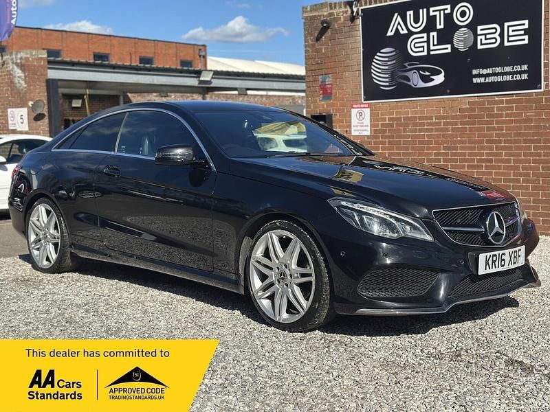 Used Mercedes E220 AMG line 2016 Black Coupe