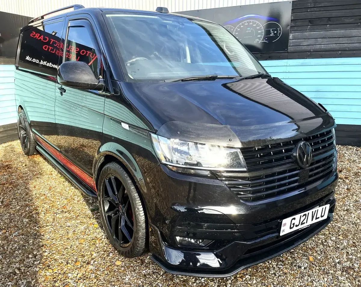 Used VW T6.1 Highline 150 HP (110 kW) 2021 Black Van