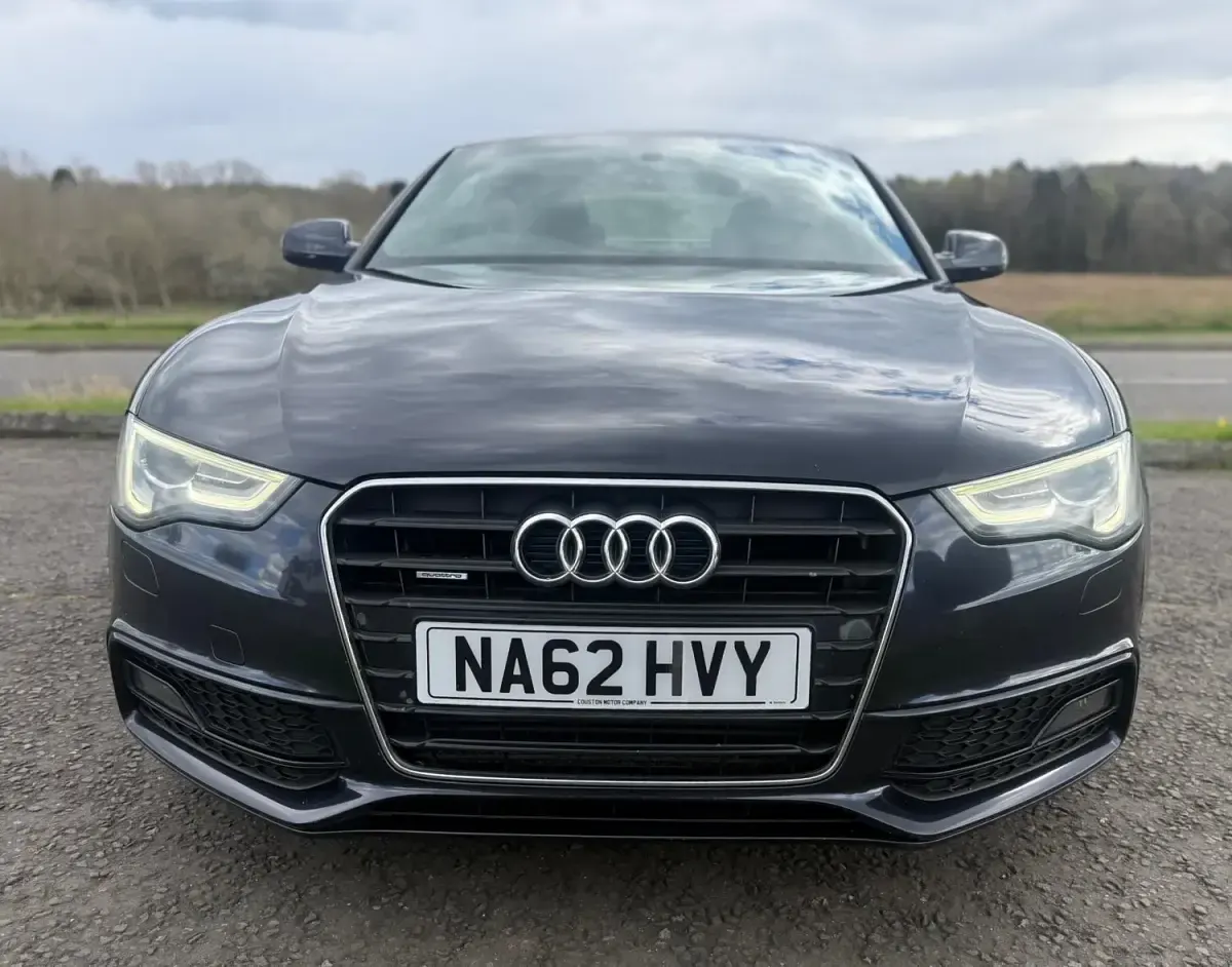 Begagnad Audi A5 S-Line 2012 Blå Sportkupé