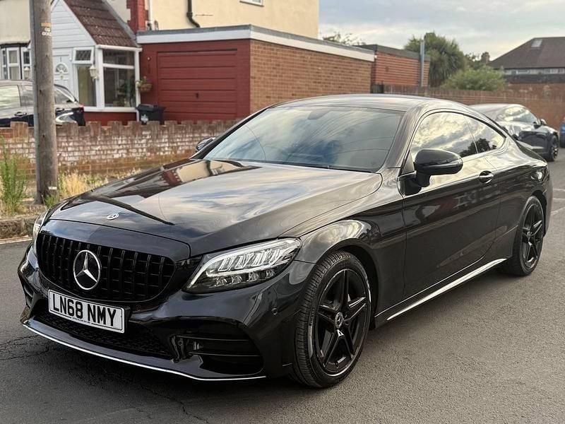 Black Used 2019 Mercedes C200 AMG line Coupe | £15,499 (Fair price) - Image 1/4