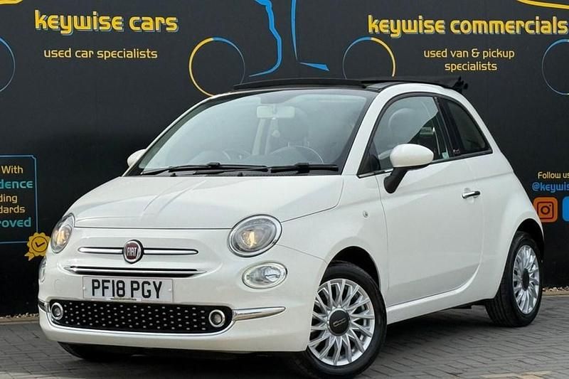Used Fiat 500C Lounge 69 HP (50 kW) 2018 White Cabriolet