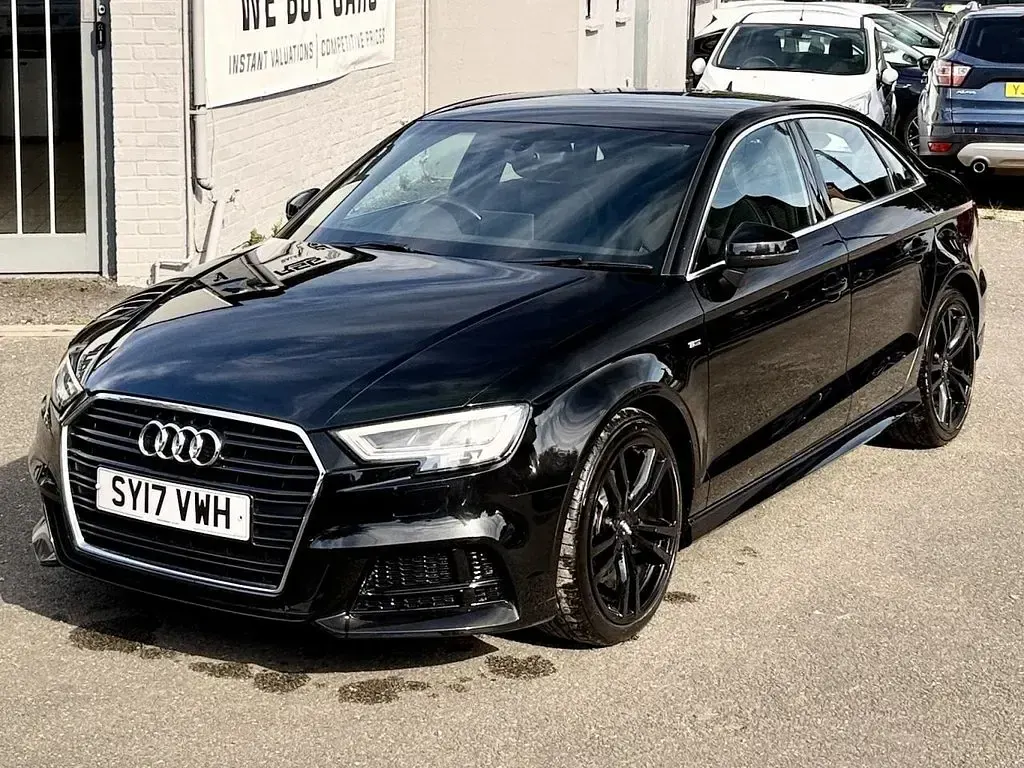 Used Audi A3 S-Line 150 HP (110 kW) 2017 Black Sedan