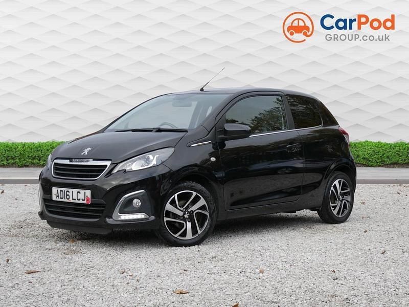 Black Used 2016 Peugeot 108 Allure Hatchback | £4,990 (Fair price) - Image 1/3