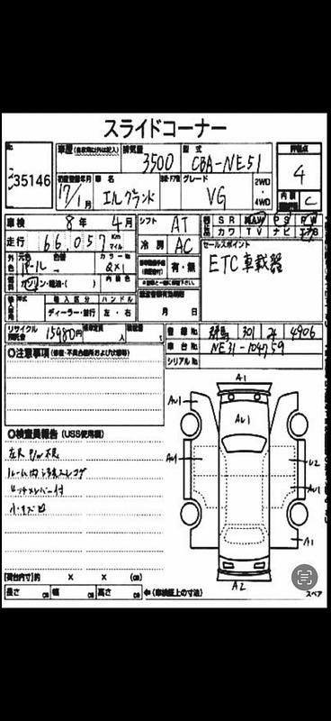 Used Nissan Elgrand 2005 Black MPV