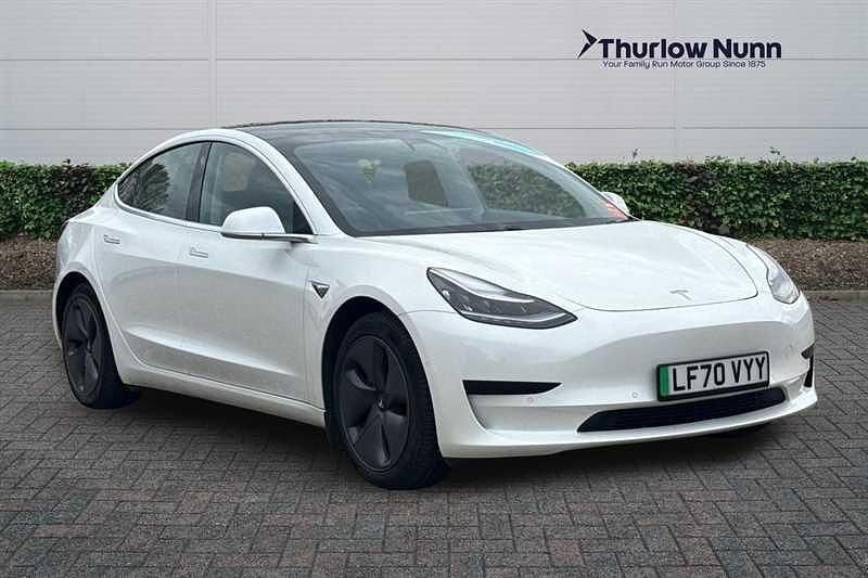 White Used 2020 Tesla Model 3 Standard Range Sedan | £15,118 (Fair price) - Image 1/4