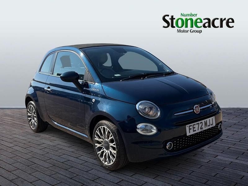 Used Fiat 500 Dolcevita 70 HP (51 kW) 2022 Blue Cabriolet