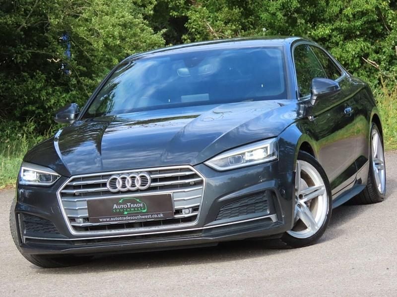 Grey Used 2018 Audi A5 S-Line Coupe | £12,494 (Fair price) - Image 1/4
