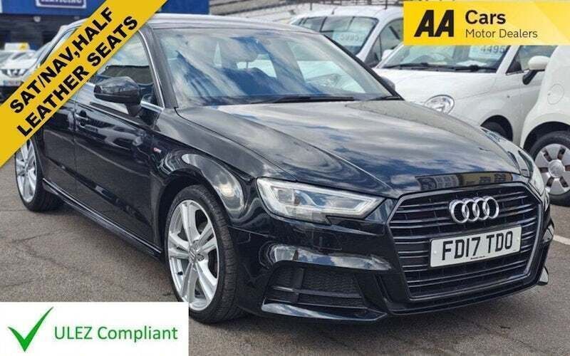 Black Used 2017 Audi A3 Sportback S-Line Hatchback | £10,495 (Good price) - Image 1/3