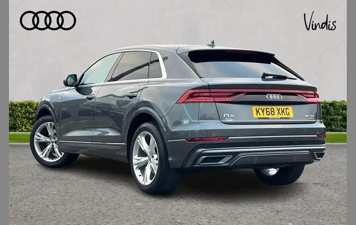 Used Audi Q8 S-Line 286 HP (210 kW) 2018 Grey SUV