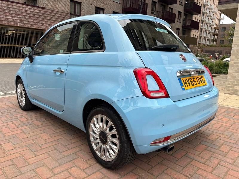 Used Fiat 500 Lounge 69 HP (50 kW) 2015 Blue Hatchback