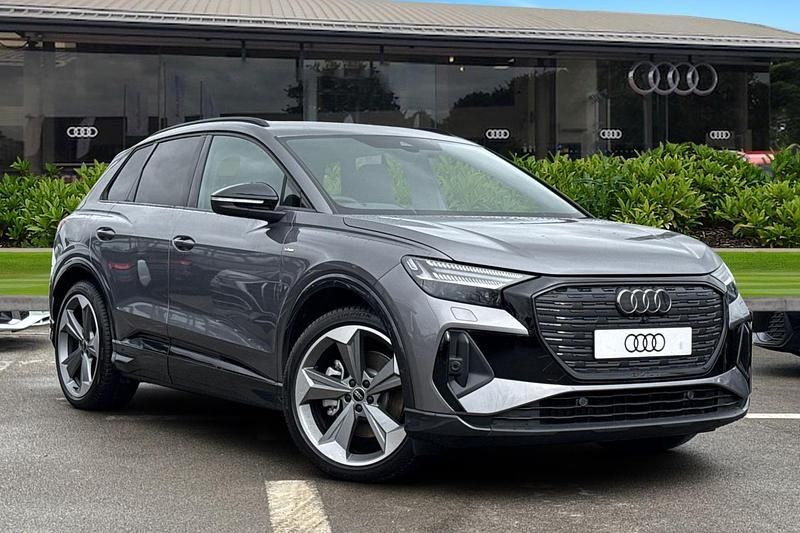 Grey New 2025 Audi Q4 e-tron Black Edition SUV | £44,980 - Image 1/4