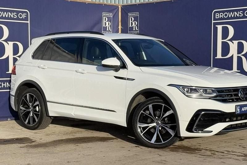 White Used 2021 VW Tiguan R-line SUV | £24,250 (Fair price) - Image 1/1