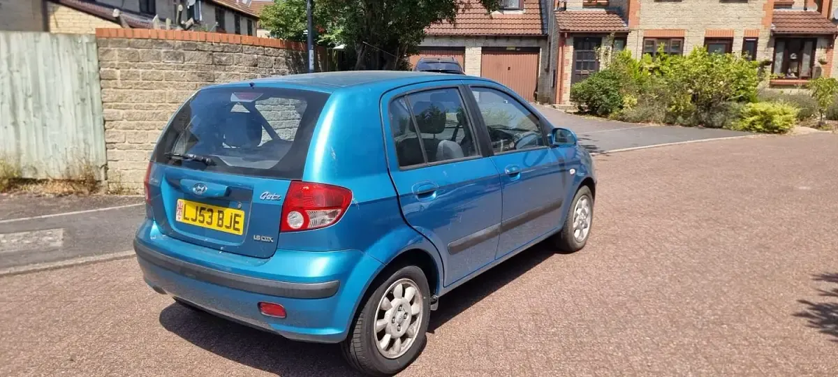 Used Hyundai Getz 105 HP (77 kW) 2003 Blue Hatchback