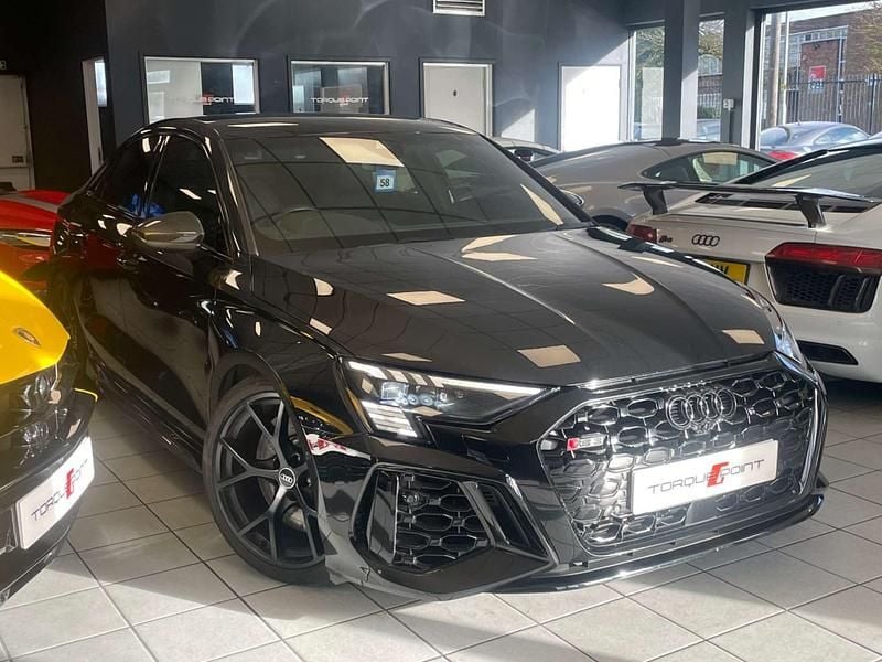 Black Used 2022 Audi RS3 Advanced Sedan | £45,450 (Good price) - Image 1/4