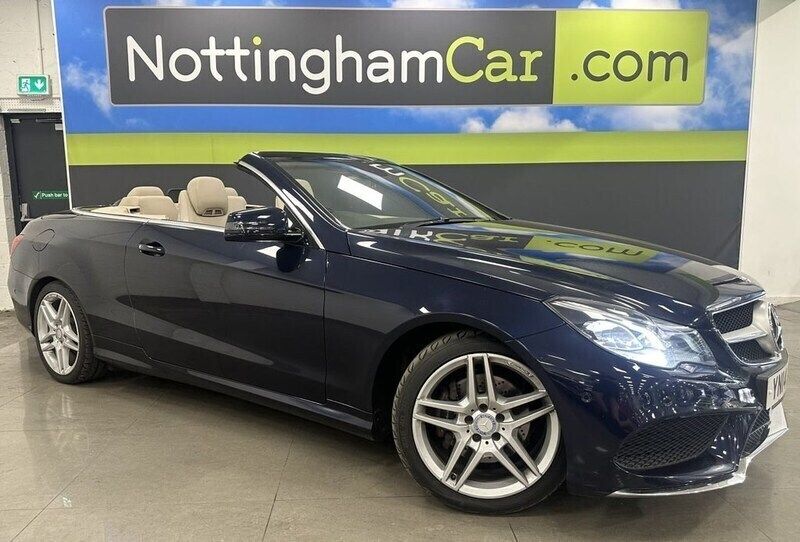 Blue Used 2014 Mercedes E220 AMG Cabriolet | £10,395 (Fair price) - Image 1/4