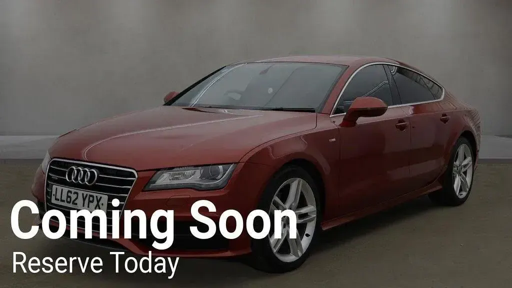Used Audi A7 S-Line 2012 Red Hatchback