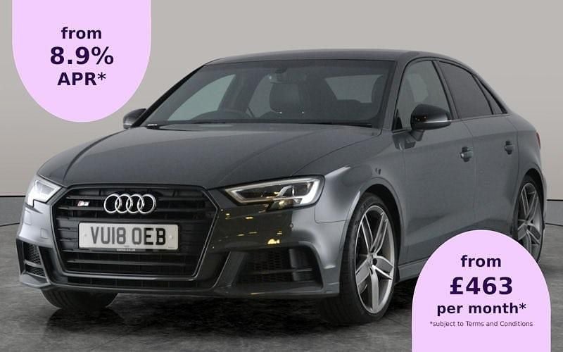 Grey Used 2018 Audi S3 Black Edition Sedan | £24,101 (Fair price) - Image 1/2