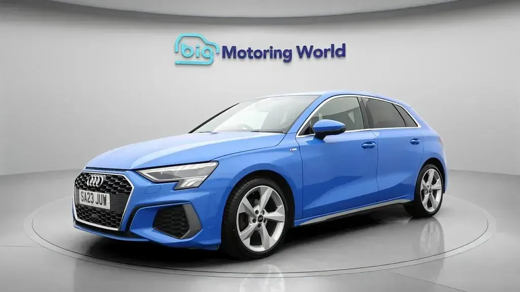 Used Audi A3 Sportback S-Line 110 HP (80 kW) 2023 Blue Hatchback