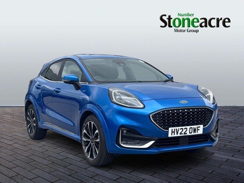 Blue Used 2022 Ford Puma ST-Line Hatchback | £20,990 (Expensive) - Image 1/4