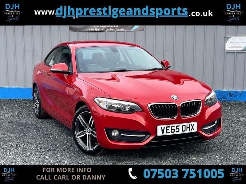 Used BMW 218 Sport Line 2015 Red Coupe
