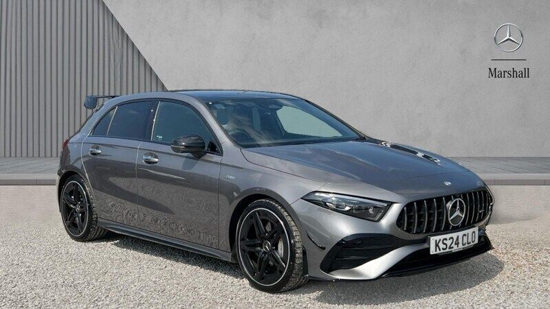 Mountain grey metallic Used 2024 Mercedes A35 AMG Premium Plus Hatchback | £40,416 - Image 1/4