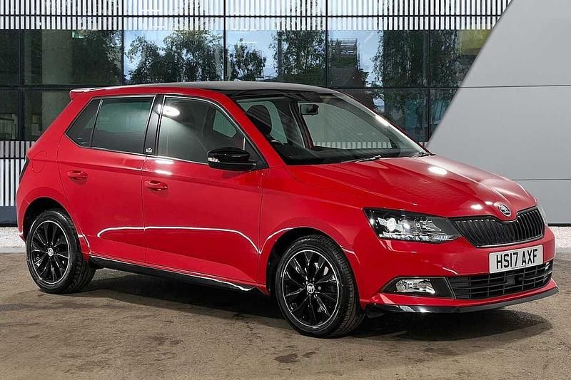 Used Skoda Fabia 81 HP (59 kW) 2017 Corrida red Hatchback