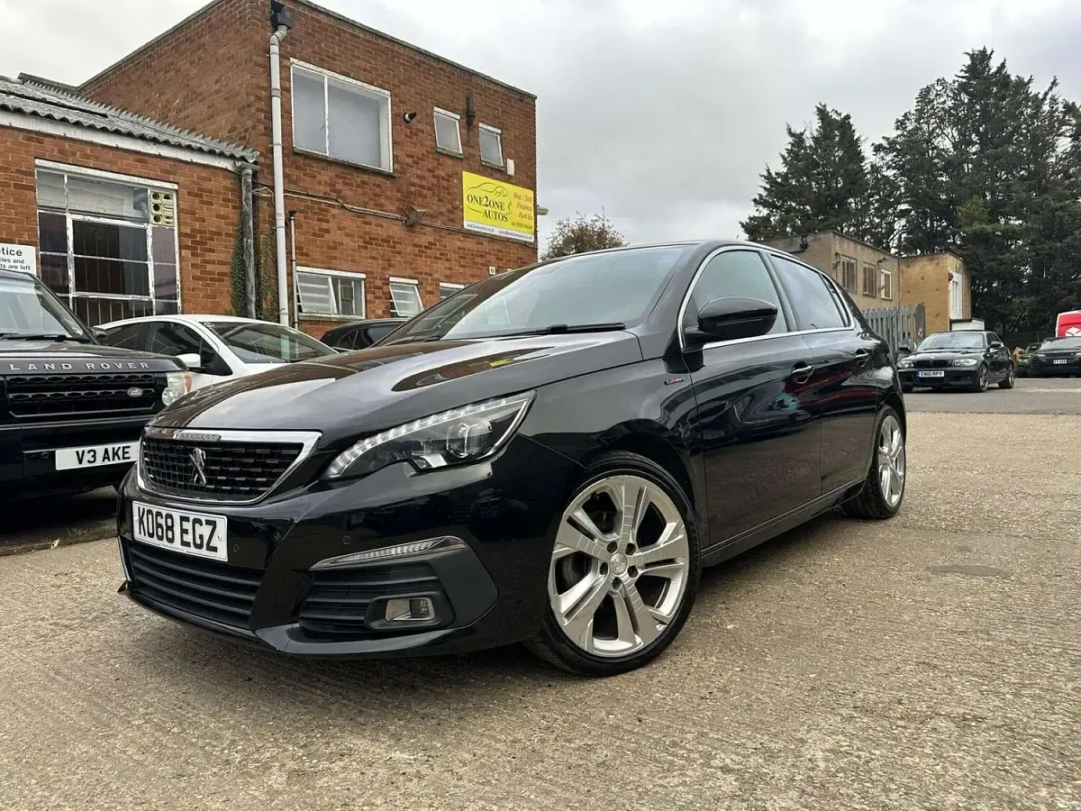 Used Peugeot 308 GT-line 130 HP (95 kW) 2018 Black Hatchback