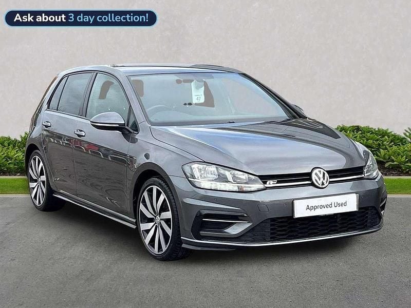 Grey Used 2019 VW Golf VII R-line Hatchback | £14,382 (Fair price) - Image 1/4