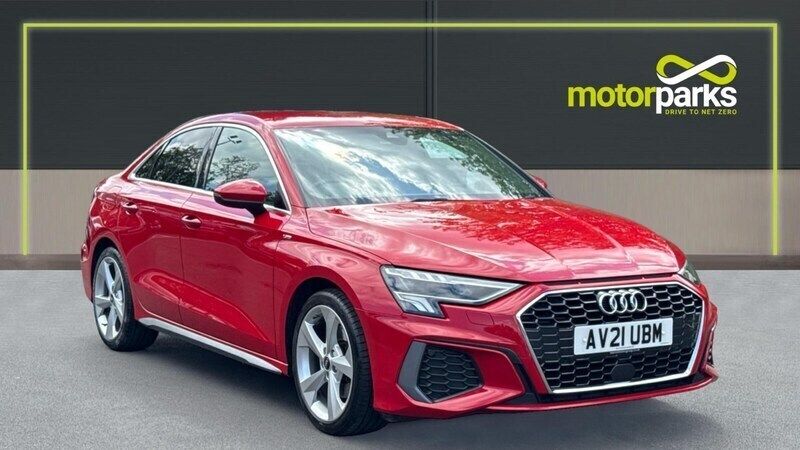 Misano red pearl Used 2021 Audi A3 S-Line Sedan | £18,000 (Good price) - Image 1/4