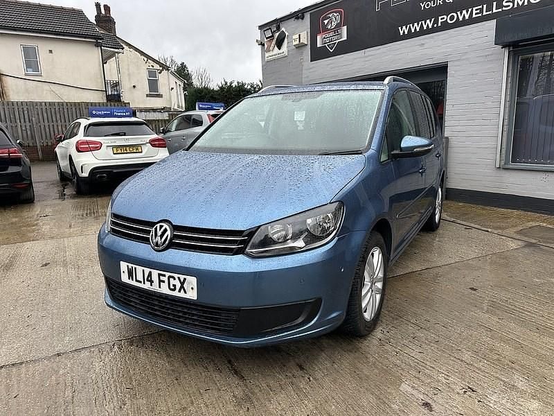 Used VW Touran SE 105 HP (77 kW) 2014 Blue MPV