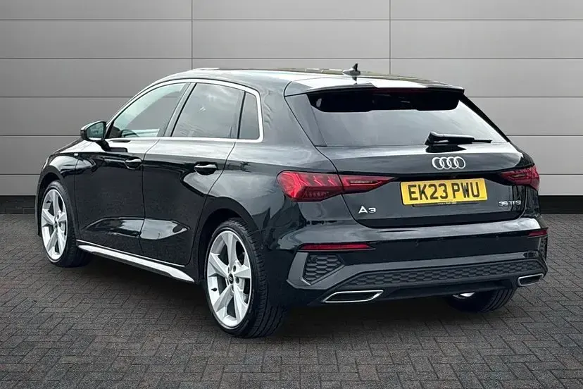 Used Audi A3 S-Line 150 HP (110 kW) 2023 Black Hatchback