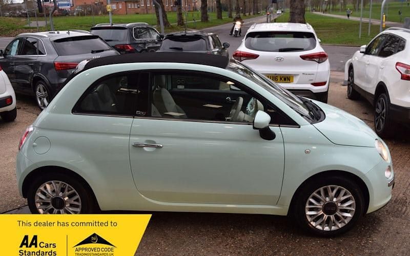 Used Fiat 500C Lounge 86 HP (63 kW) 2015 Green Cabriolet