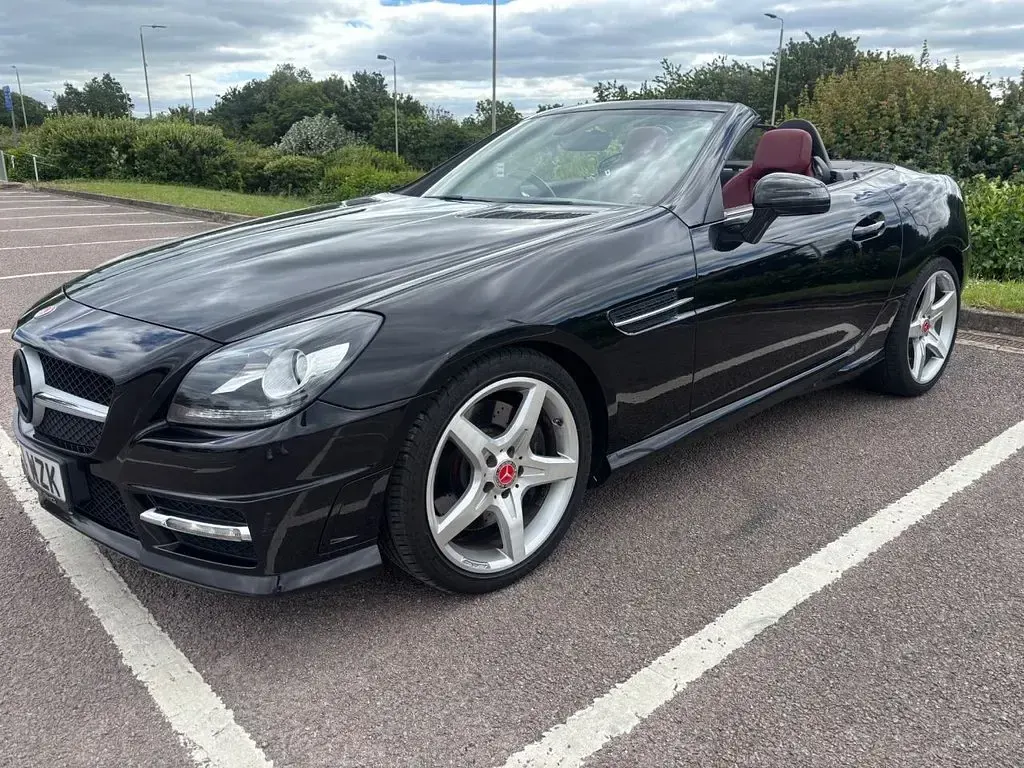 Used Mercedes SLK250 AMG 204 HP (150 kW) 2014 Black Cabriolet