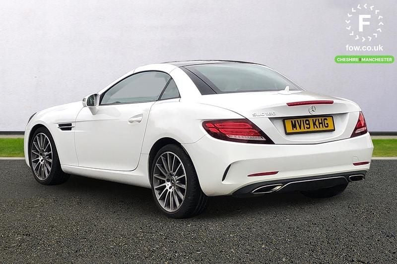 Used Mercedes SLC180 AMG line 156 HP (114 kW) 2019 White Cabriolet