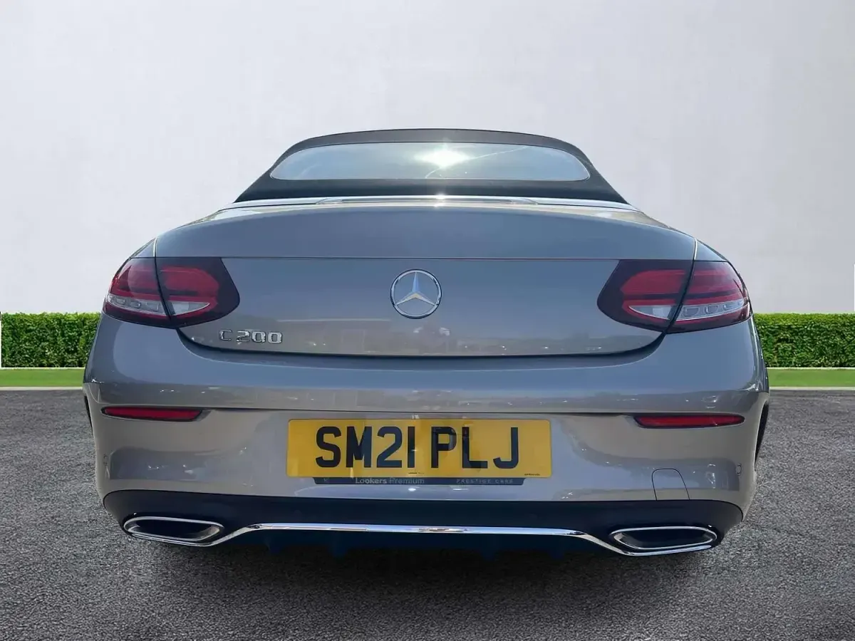 Used Mercedes C200 AMG line 2021 Silver Cabriolet