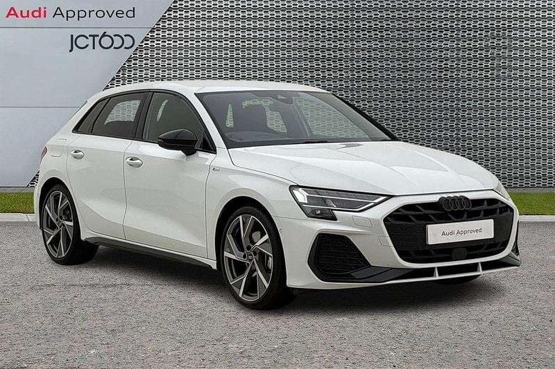 White Used 2025 Audi A3 Black Edition Hatchback | £30,727 (Expensive) - Image 1/4