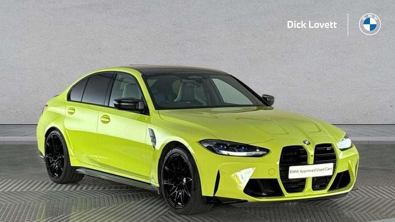 Yellow Used 2022 BMW M3 Competition Edition Sedan | £63,000 (A bit pricey) - Image 1/4