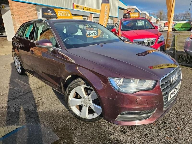 Red Used 2014 Audi A3 Sportback Sport Hatchback | £5,795 (Fair price) - Image 1/4