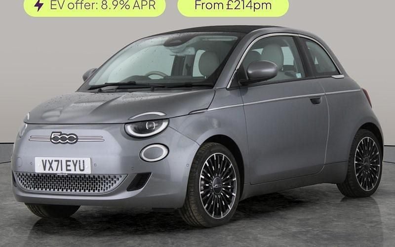 Grey Used 2022 Fiat 500e La Prima Cabriolet | £14,134 (Good price) - Image 1/3